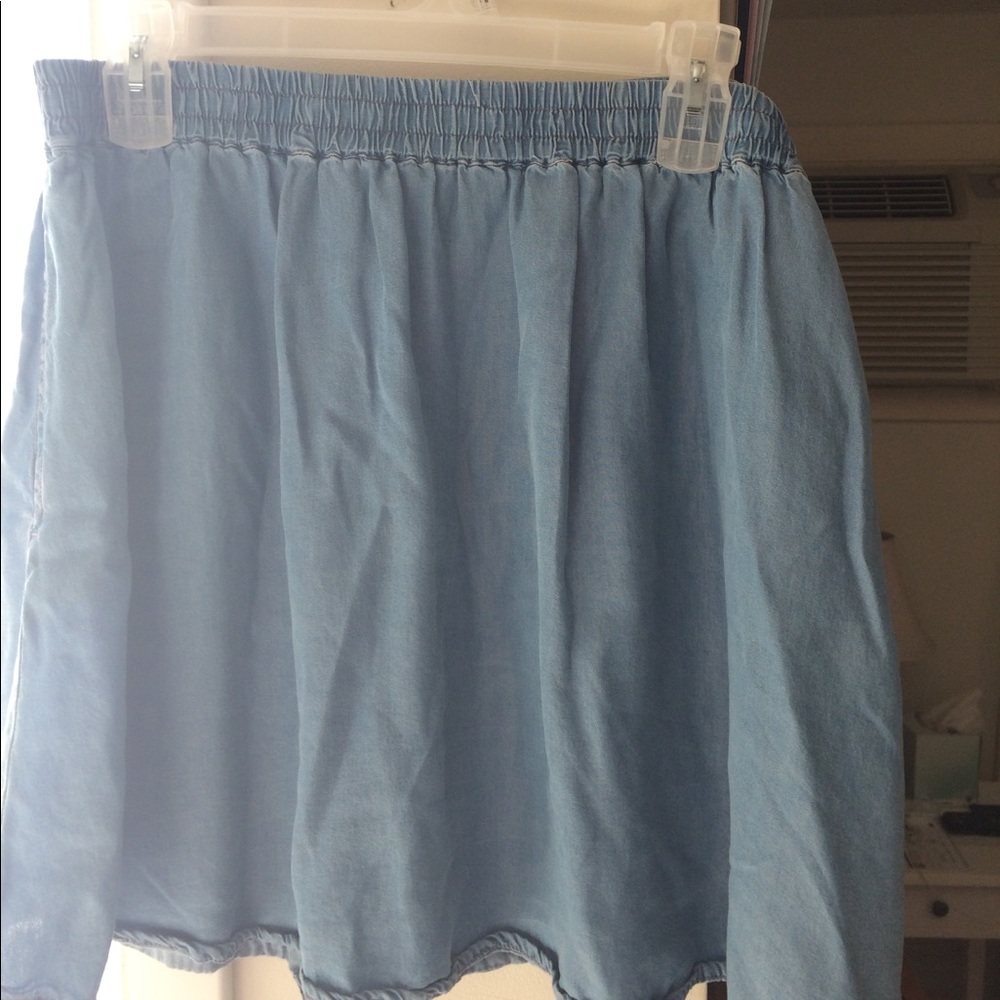 Forever 21 Denim chambray skater skirt size 3x